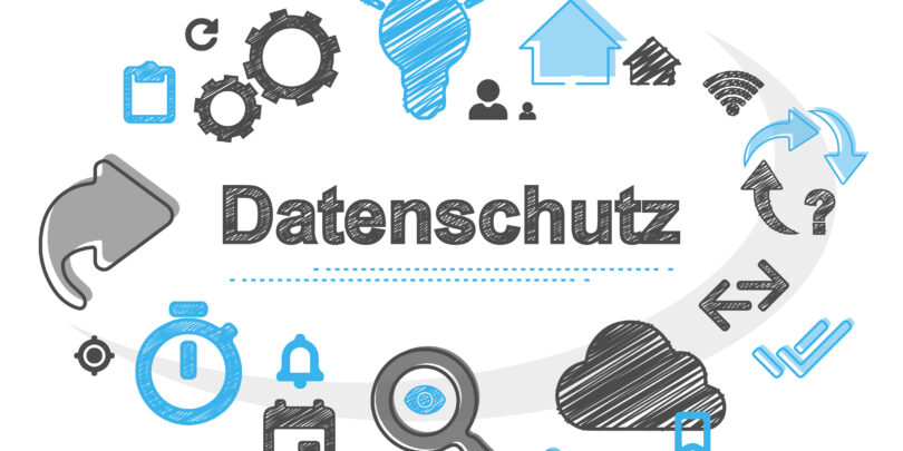 Scribble zum Thema Datenschutz.