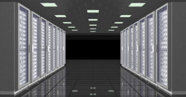 Konzeptbild eines Rechenzentrums.